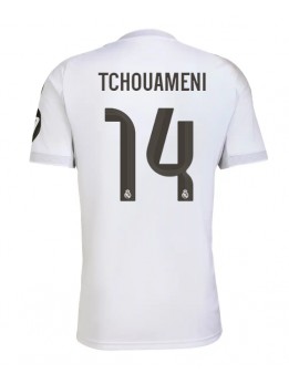 Billige Real Madrid Aurelien Tchouameni #14 Hjemmedrakt 2025-26 Kortermet